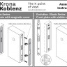 Замок межкомнатный магнитный KOBLENZ SPINOFF WC96 с доводчиком KM.003.CM.A.4.COV.OL золото