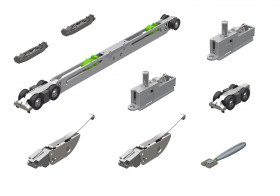 Комплект для раздвижных дверей ARMADILLO SLD.Scope.SET3.soft close+roller/80