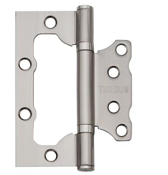 Петля накладная без врезки PALIDORE 100х75х2 2ВВ SN TURDUS никель