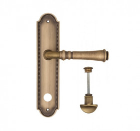 Дверная ручка на планке Fratelli Cattini GRACIA WC-2 PL248-BY матовая бронза