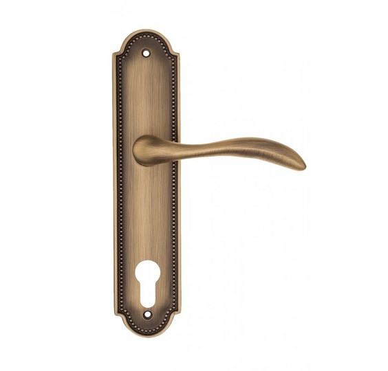 Дверная ручка на планке Fratelli Cattini LUCCIA CYL PL248-BY матовая бронза