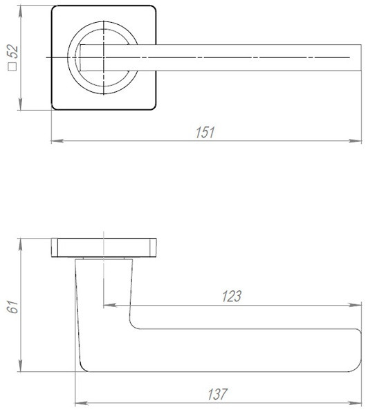 Ручка дверная AJAX K.JK51.IND TESTA BL-24 черный белая коробка