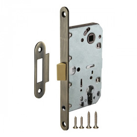 Замок врезной под цилиндр PUNTO PL85-50/BL ABG бронза