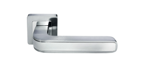 Ручка дверная MORELLI DIY MH-46 SC/CP-S55 Матовый хром/Полированный хром