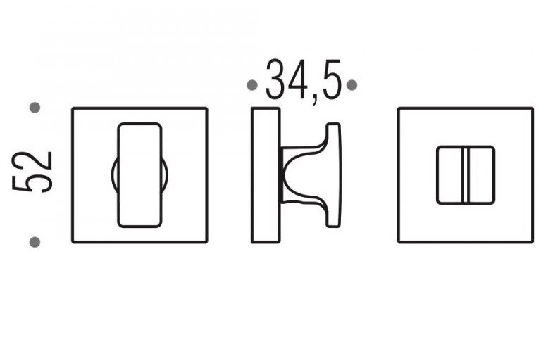 Завертка сантехническая COLOMBO MM29BZG6-GL графит