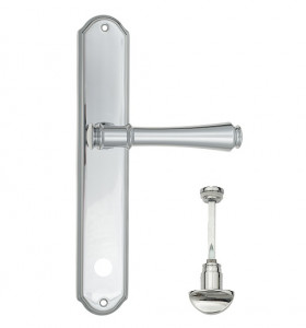 Дверная ручка на планке Venezia CALLISTO WC-2 PL02 полированный хром