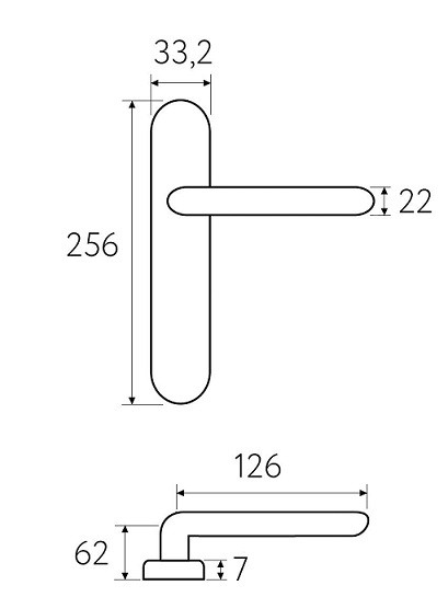 Дверная ручка на планке Fratelli Cattini ENCIA PL01-CR полированный хром