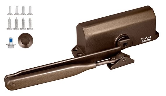 Доводчик дверной DORMA TS 77 EN3 с рычажной тягой Коричневый