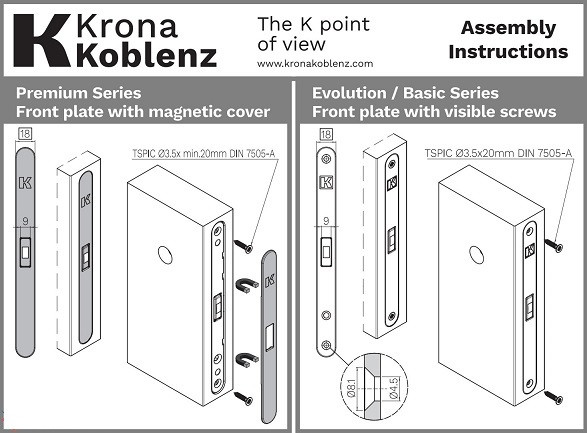 Замок межкомнатный магнитный KOBLENZ SPINOFF WC96 с доводчиком KM.003.CM.A.4.COV.OS матовое золото