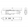 Доводчик дверной скрытой установки FUARO DCH2-05 50-100 кг AL до 100 кг алюминий