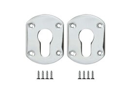 Накладка декоративная на цилиндр FUARO ESC031-CP-8 ХРОМ 2 шт