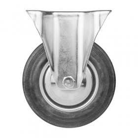 Опора колесная прямоходная с площадкой AJAX WL/BN-160R/140 kg резина