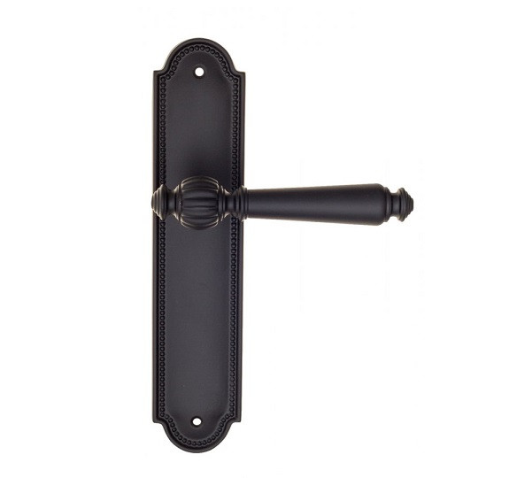 Дверная ручка на планке Fratelli Cattini MARANI PL248-NM матовый черный