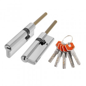 Цилиндровый механизм со штоком FUARO D-PROTERM507/120 mm (85+10+25) CP хром