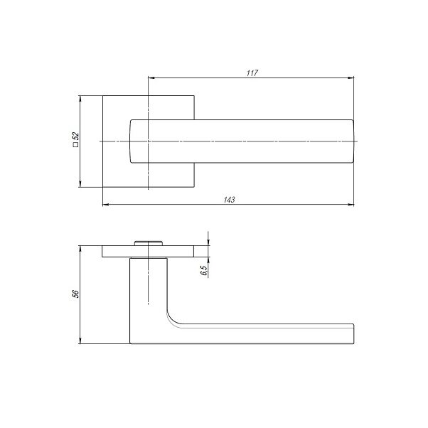 Ручка дверная ARMADILLO SKY USS MWSC-33 Итальянский тисненый