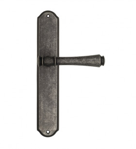 Дверная ручка на планке Venezia CALLISTO PL02 античное серебро