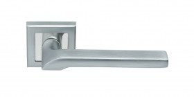 Ручка дверная RUCETTI RAP 24-S SC/CP Матовый хром/хром