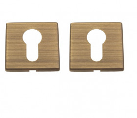 Накладка дверная под цилиндр Venezia CYL-1 FSS матовая бронза (2 шт.)