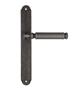 Дверная ручка на планке Fratelli Cattini ENCIA PL01-IA античное серебро