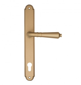 Дверная ручка на планке Fratelli Cattini TOSCANA CYL PL01-BS матовая латунь