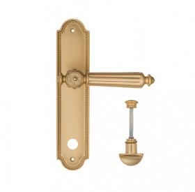 Дверная ручка на планке Fratelli Cattini TORCELLO WC-2 PL248-BS матовая латунь