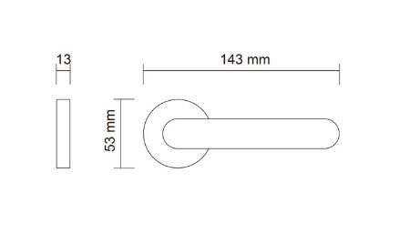 Ручка дверная PORTA DI PARMA Ninfa PVD Полированное золото 407.06