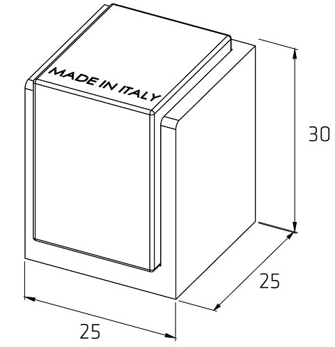 Упор дверной напольный Fratelli Cattini F5 CR полированный хром
