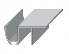 Направляющая нижняя для раздвижных дверей RENZ INN 1 (1 м)