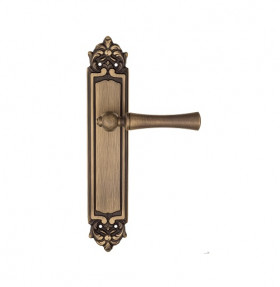 Дверная ручка на планке Fratelli Cattini FOGGIA PL96-BY матовая бронза