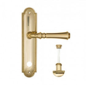 Дверная ручка на планке Fratelli Cattini GRACIA WC-2 PL248-OLV полированная латунь