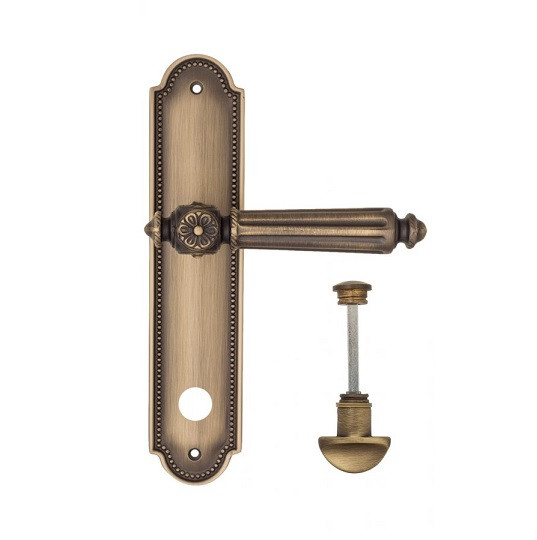 Дверная ручка на планке Fratelli Cattini TORCELLO WC-2 PL248-BY матовая бронза