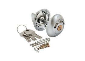 Завертка сантехническая с ключом MORELLI MH-CYL SC/CP матовый хром/полированный хром