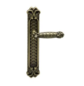 Ручка на планке CLASS 1090 Crystal Pass Матовая бронза + SW проходная