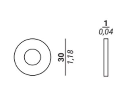 Декоративная накладка Verum d30 матовый хром