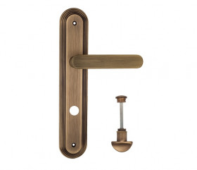 Дверная ручка на планке Fratelli Cattini PIPPA WC-2 PL288-BY матовая бронза