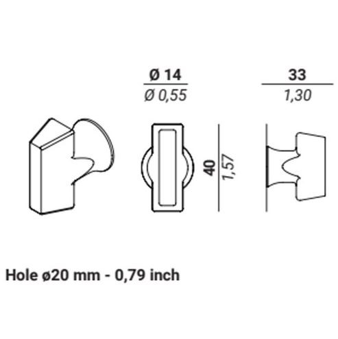 Завертка сантехническая Verum ATLANTA WC белый
