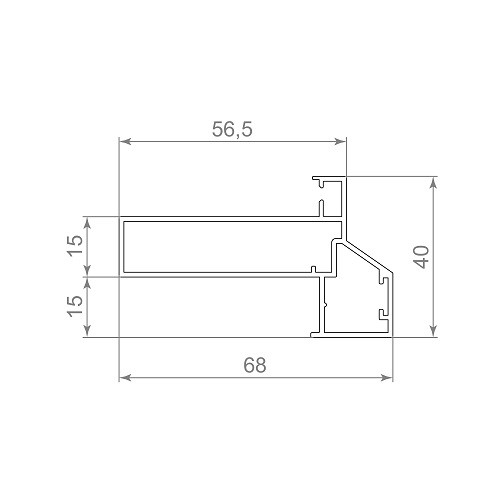 Короб ARMADILLO SWD.Scope 40/68/3200 frame BL 3,2 м