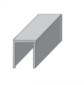 Направляющая нижняя для раздвижных дверей RENZ INM 1 (1 м)