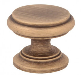 Мебельная ручка MELODIA 804 MAB FLAT CAP D32 mm Матовая бронза