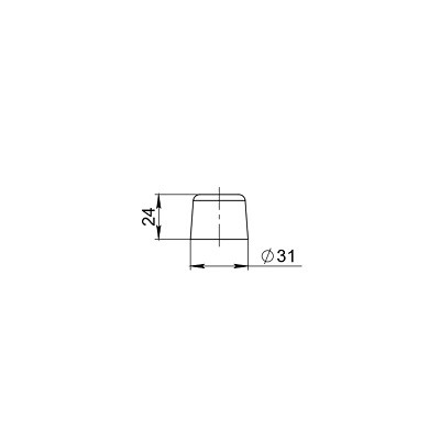 Упор дверной AJAX DSF-30/25 WH белый