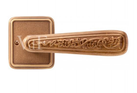 Ручка дверная VAL DE FIORI INDH 703-72 YB Николь латунь состаренная