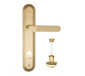 Дверная ручка на планке Fratelli Cattini PIPPA WC-2 PL288-OLV полированная латунь