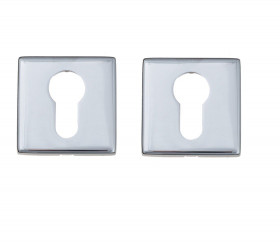 Накладка дверная под цилиндр Venezia CYL-1 FSS полированный хром (2 шт.)