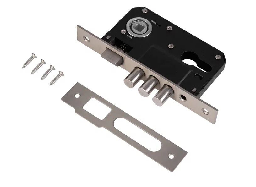 Врезной замок под евроцилиндр PALIDORE l06 sn никель