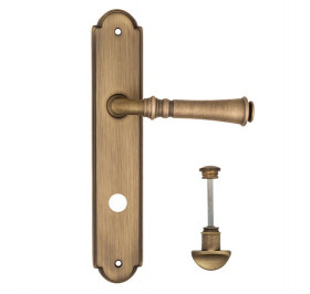 Дверная ручка на планке Fratelli Cattini GRACIA WC-2 PL257-BY матовая бронза