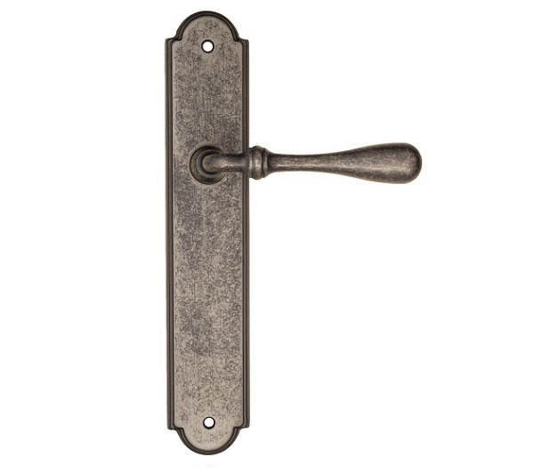 Дверная ручка на планке Fratelli Cattini RETRO PL257-IA античное серебро