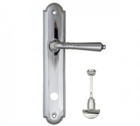 Дверная ручка на планке Fratelli Cattini TOSCANA WC-2 PL257-CR полированный хром