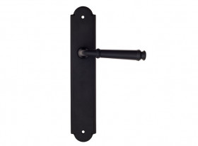 Дверная ручка на планке Fratelli Cattini FARFALLA PL257-NM матовый черный