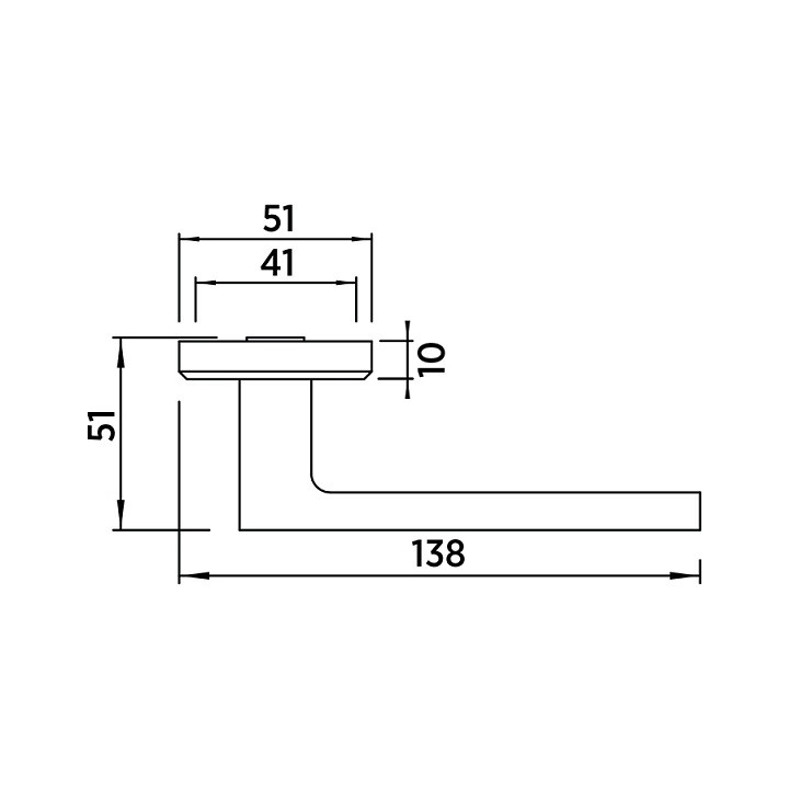 Ручка дверная BUSSARE ELEVADO A-63-30 CHROME/S.CHROME хром/Матовый хром