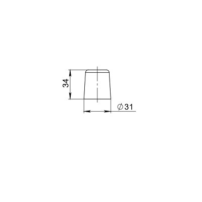 Упор дверной AJAX DSF-31/35 WH белый